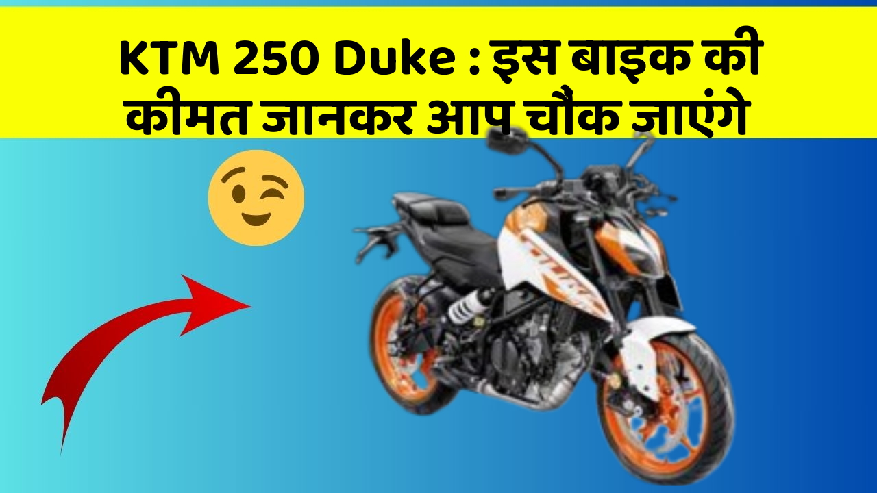 KTM 250 Duke : इस बाइक की कीमत जानकर आप चौंक जाएंगे